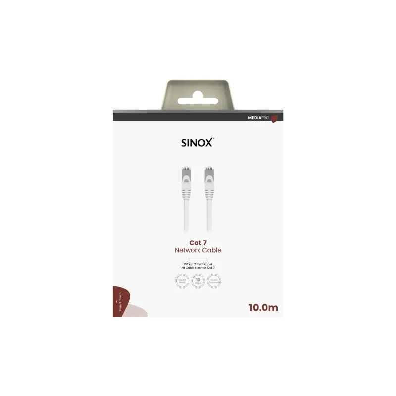 Sinox PRO 10M S-FTP Cat7 Network Cable - White | 051408 - Image 2