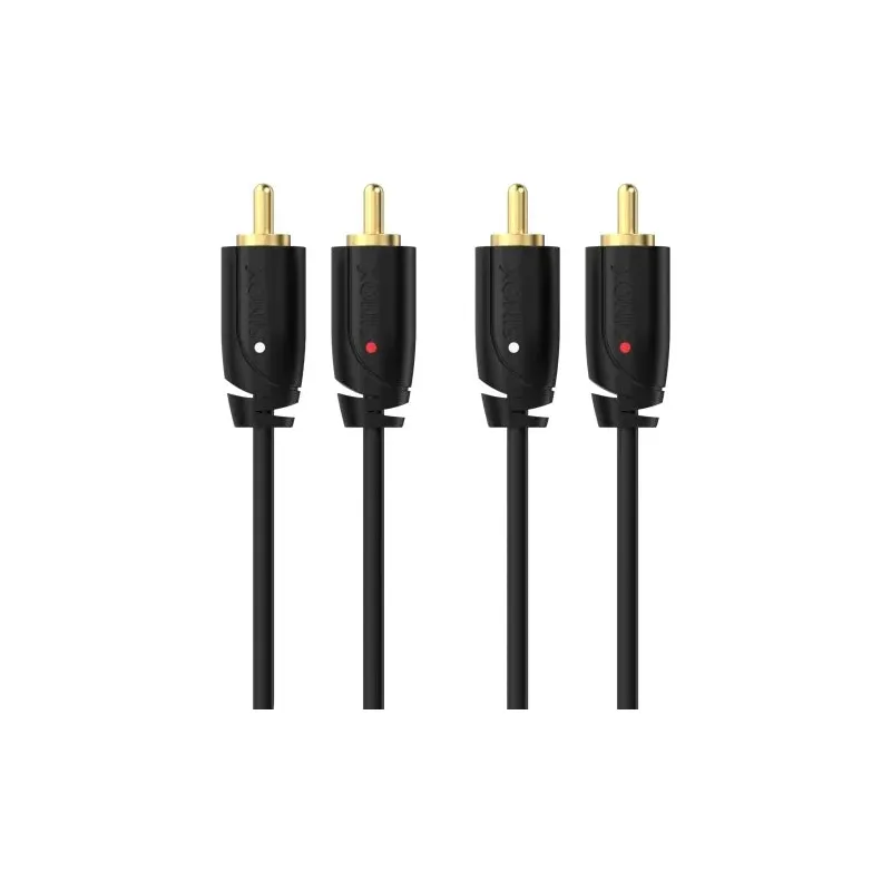 Sinox Pro 2M Stereo RCA Phono Cable - Black | 52214