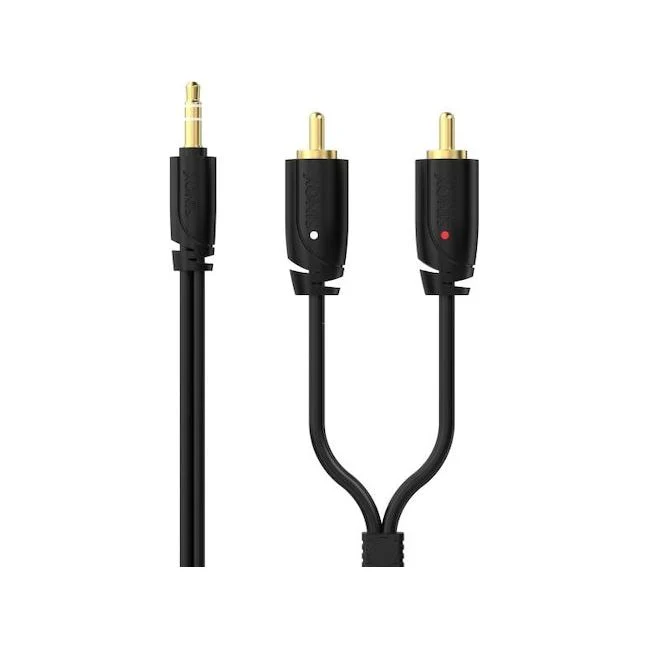 Sinox Pro 5M 3.5mm Mini Jack to Phone Cable - Black | 52184