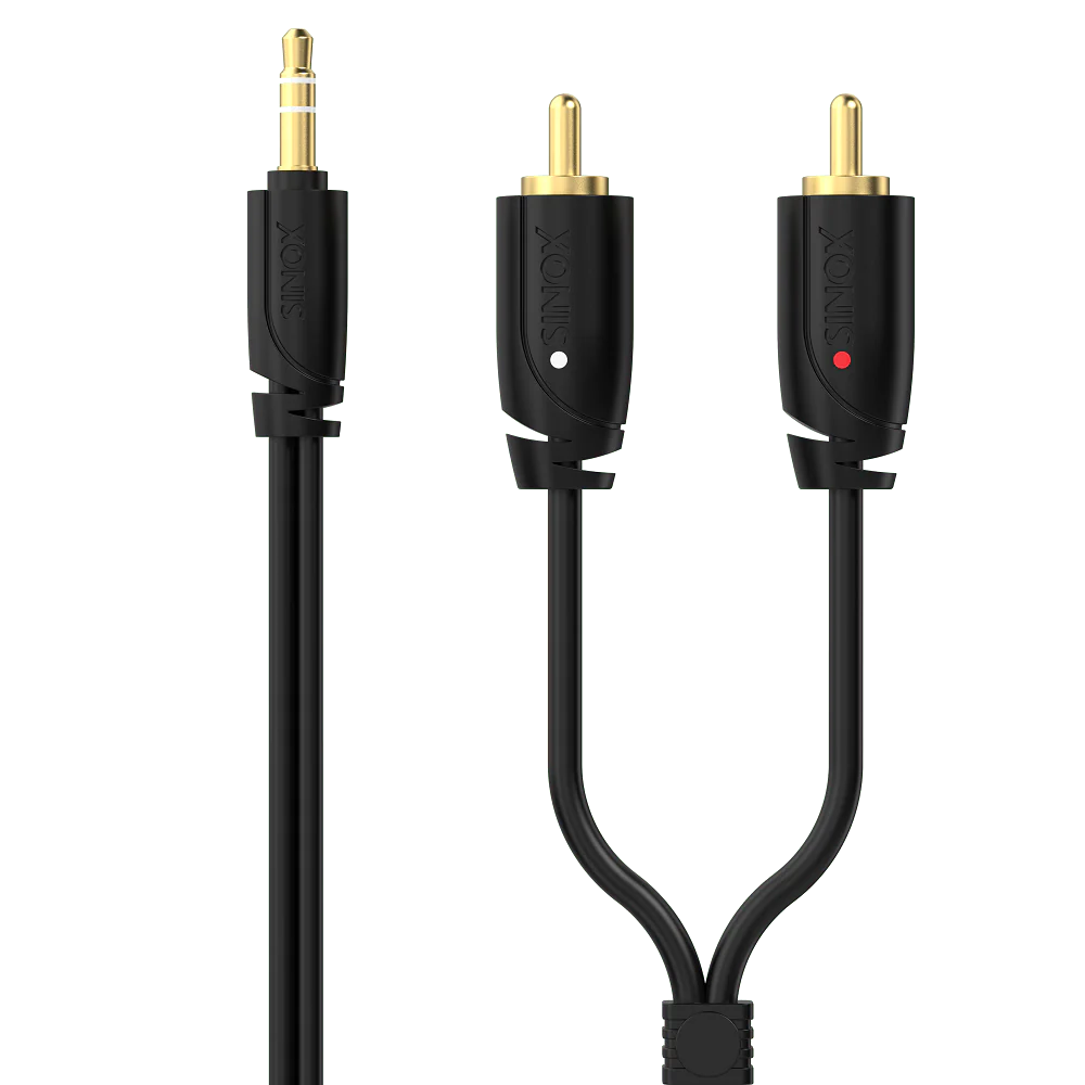 Sinox Sound Pro 2M 3.5mm Mini Jack to Stereo Cable - Black | 52177