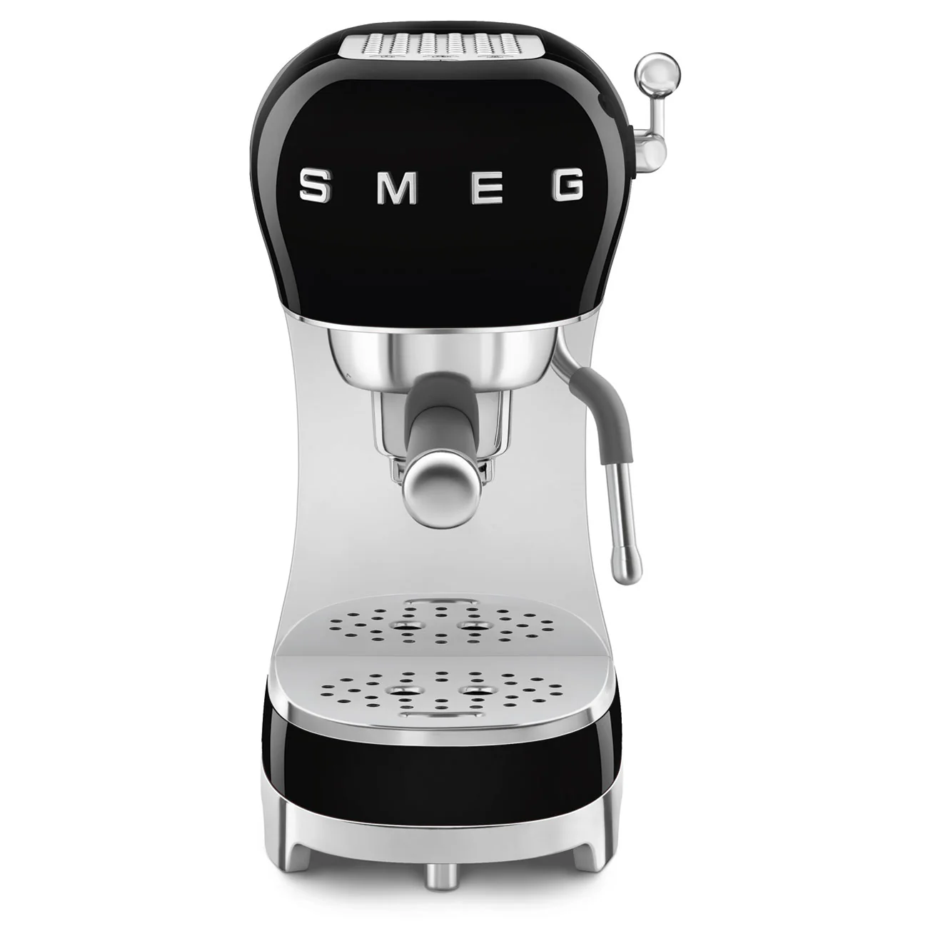 Smeg 50's Style Espresso Coffee Machine - Black | ECF02BLUK