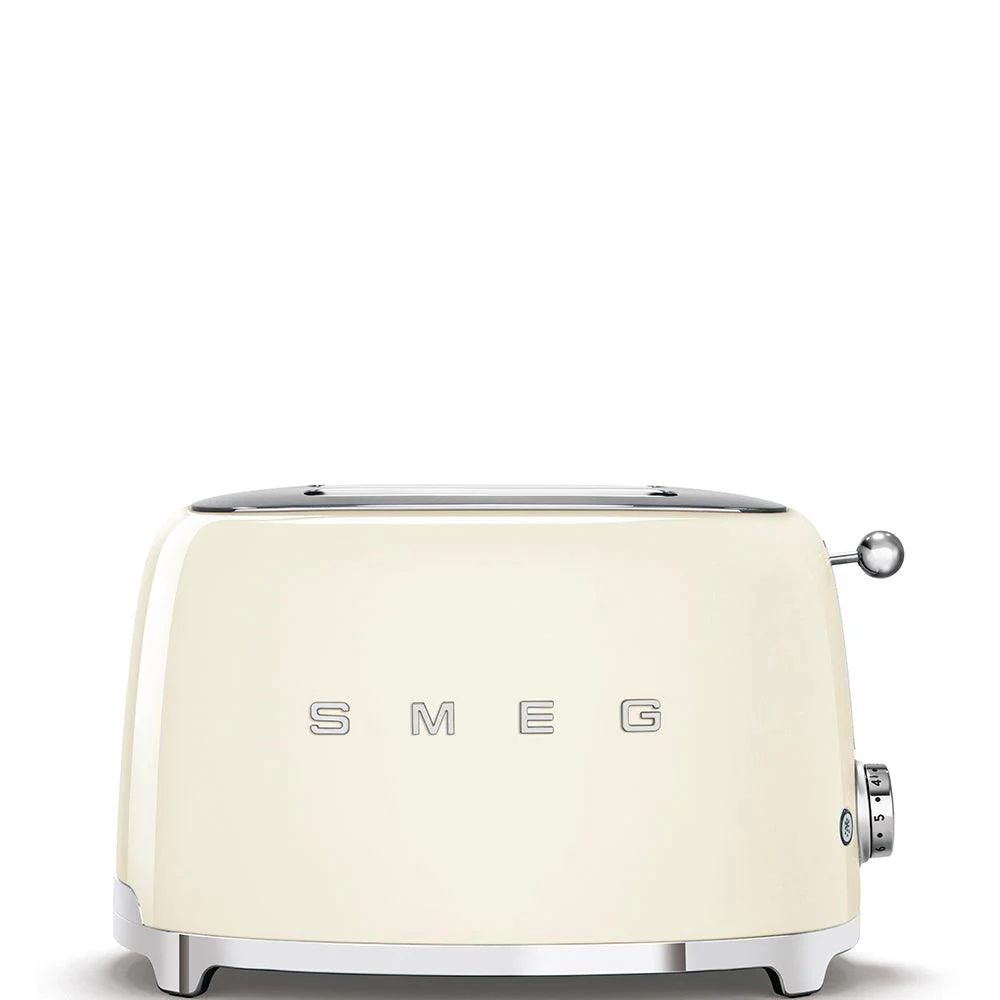 Smeg 950W 2 Slice Toaster - Cream | TSF01CRUK