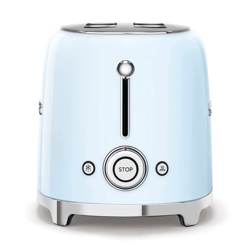 Smeg 950W 2 Slice Toaster - Pastel Blue | TSF01PBUK - Image 4