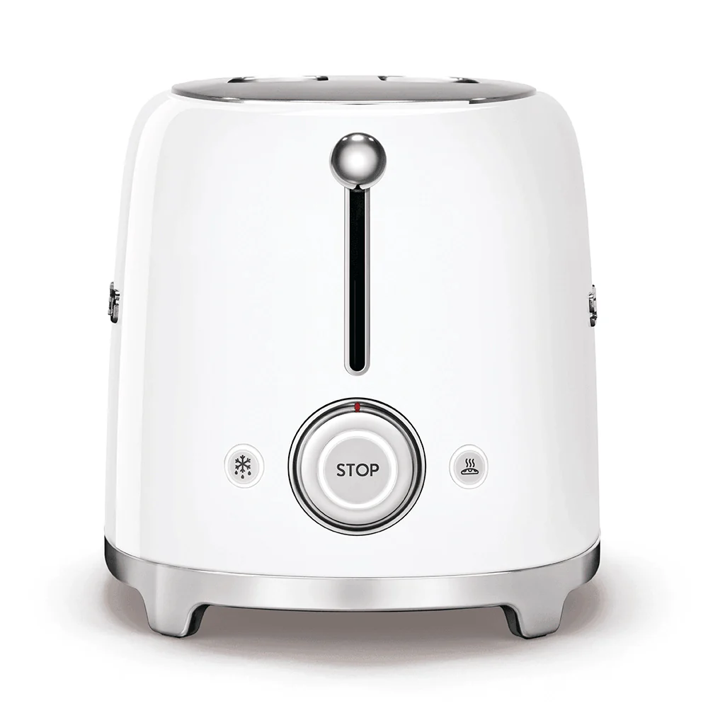 Smeg 950W 2 Slice Toaster - White | TSF01WHUK - Image 2