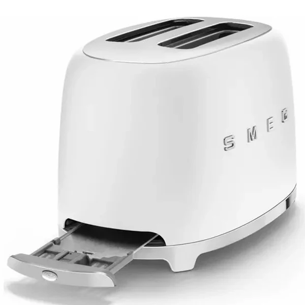 Smeg 950W 2 Slice Toaster - White | TSF01WHUK - Image 3