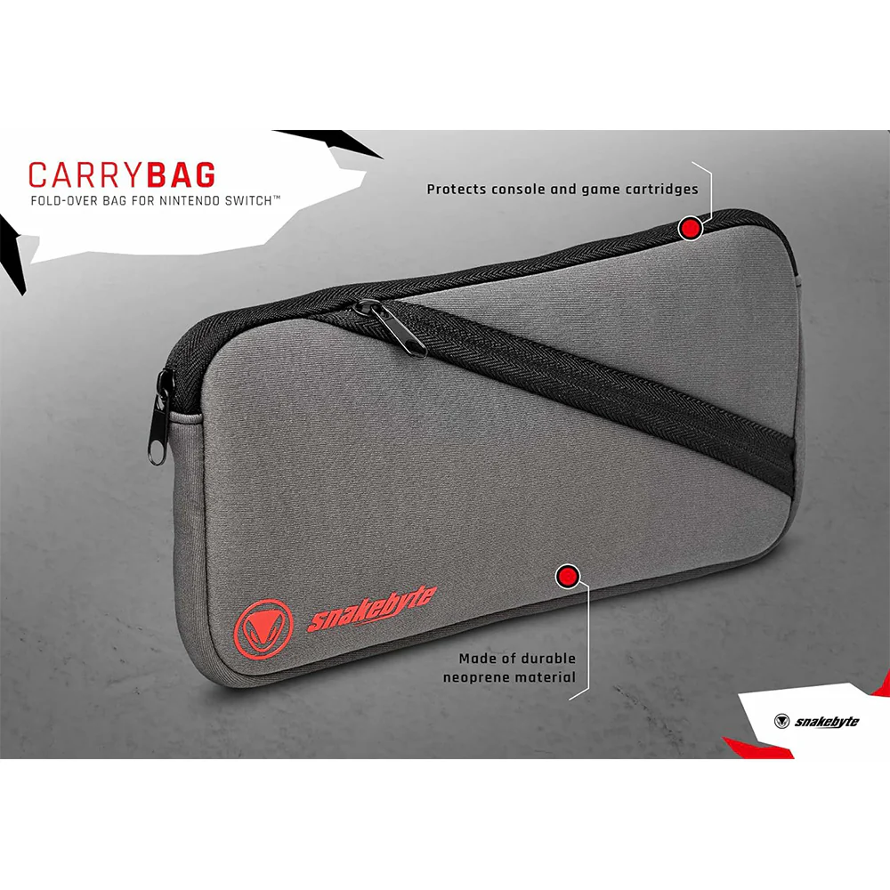 Snakebyte Carrybag for Nintendo Switch - Grey | SB910999 - Image 4
