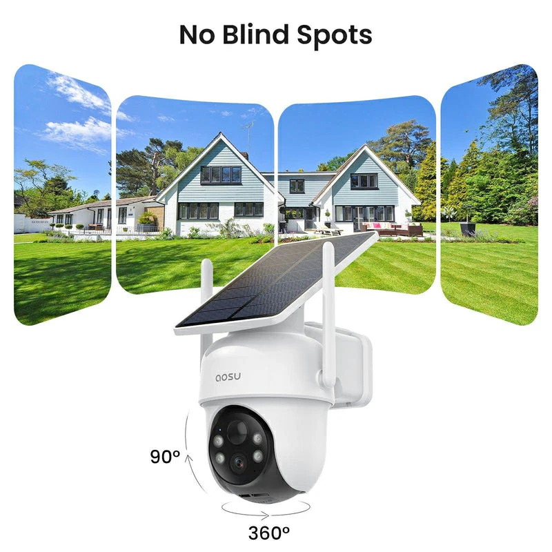 Aosu D1 Classic Solar Camera Pack of 2 Camera Kit- White | c9c-2h - Image 5