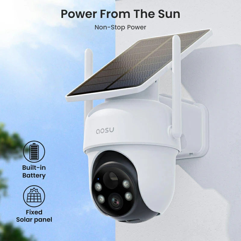 Aosu D1 Classic Solar Camera Pack of 2 Camera Kit- White | c9c-2h - Image 6