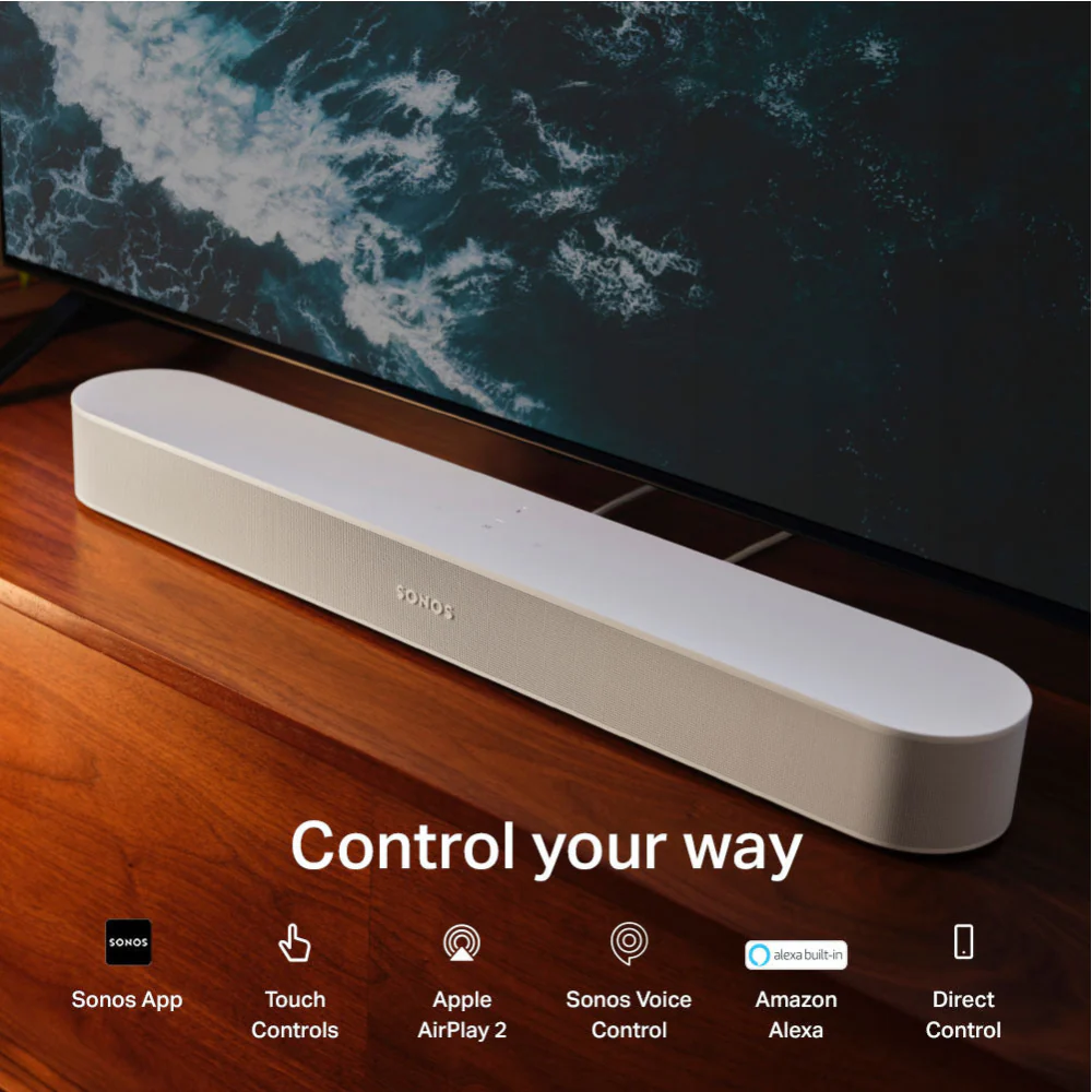 Sonos Beam Gen 2 Smart Soundbar with Dolby Atmos - White | BEAM2UK1 - Image 9