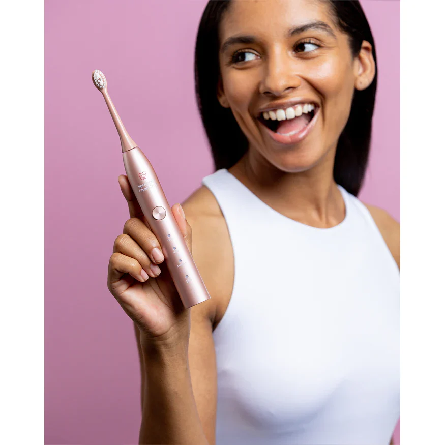 Spotlight Oral Care Sonic Toothbrush Replacement Heads Pack of 3 - Rose Gold | ROSEGOLDHEADS - Image 2
