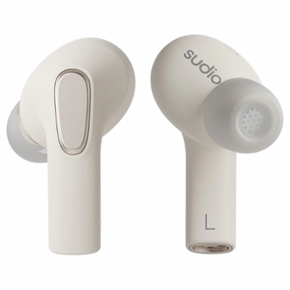 Sudio E3 In-Ear True Wireless Earbuds - Cream White | E3WHT - Image 3