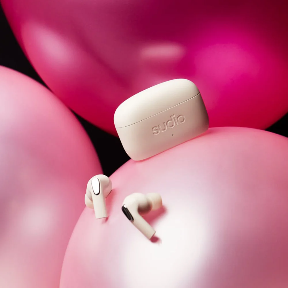 Sudio E3 In-Ear True Wireless Earbuds - Cream White | E3WHT - Image 4
