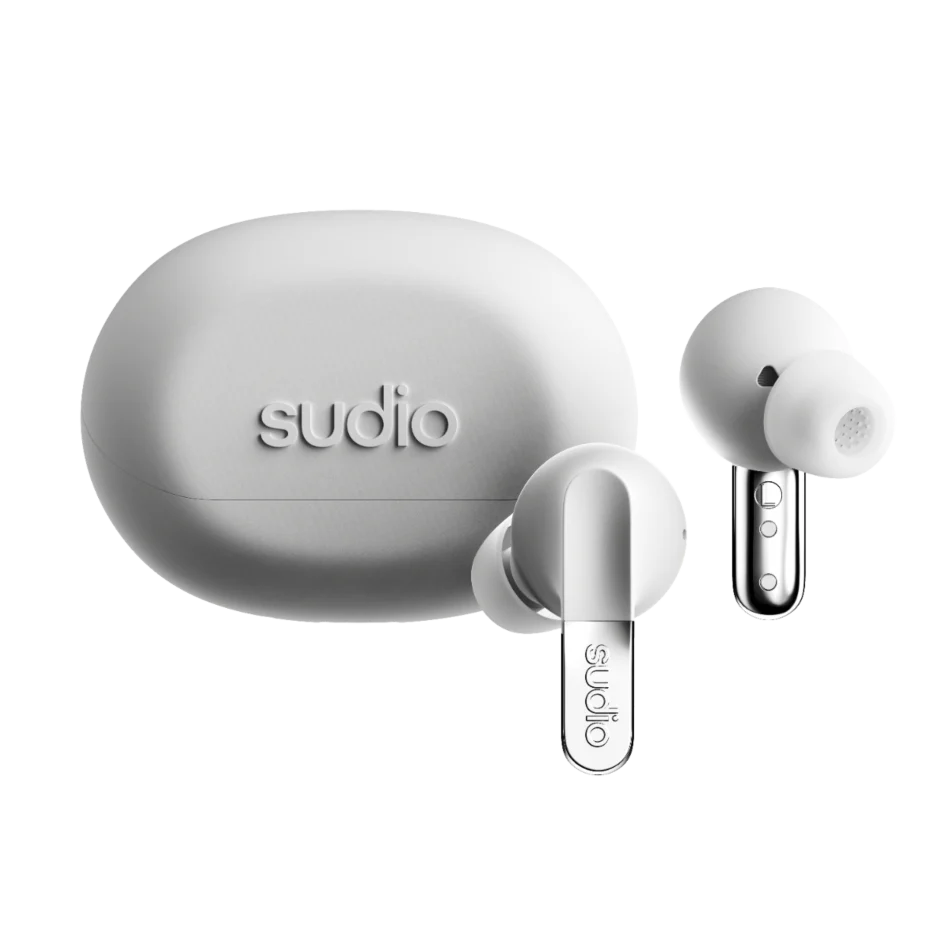 Sudio N3 Pro In-Ear True Wireless Earbuds - Chrome White | N3PROWHT