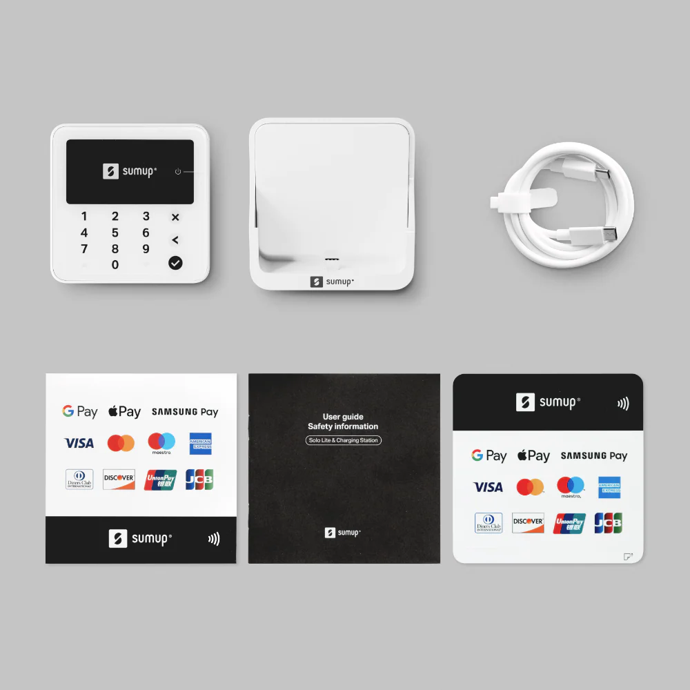 SumUp Solo Lite Card Reader Bundle - White | 226-BUN-SUL-003 - Image 7