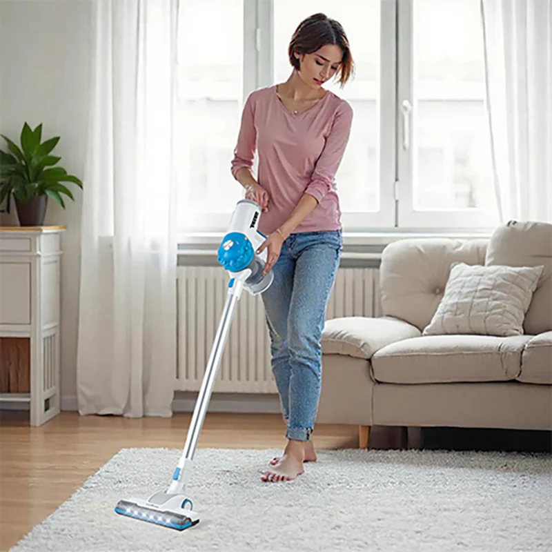 T4TEC Bagless Cordless Vacuum Cleaner - Blue | TTS-T7802-BL - Image 3