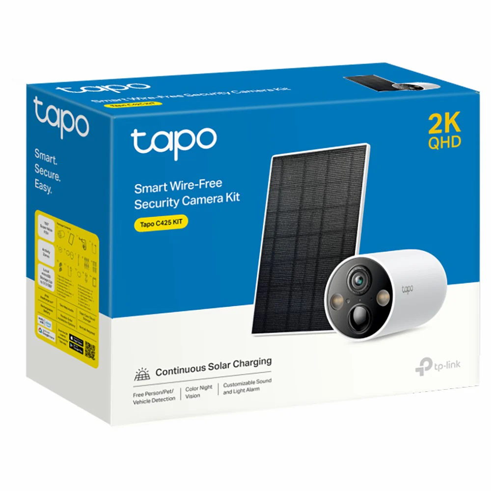 Tapo 2K Solar Powered Security Camera Kit - White | TAPO C425 KIT - Image 11