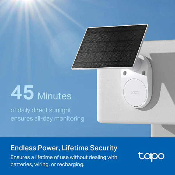 Tapo 2K Solar-Powered Security Camera with Kit - White | Tapo C410 KIT - Image 5