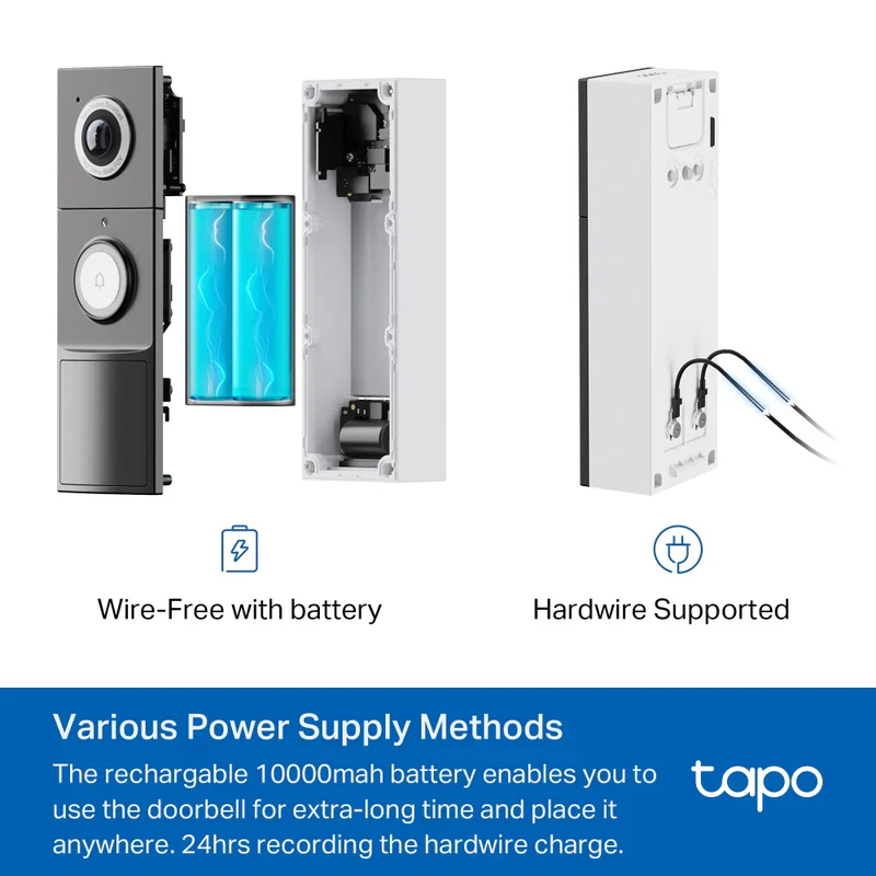 Tapo 2K Wired & Battery Video Doorbell | TAPO D235 - Image 7