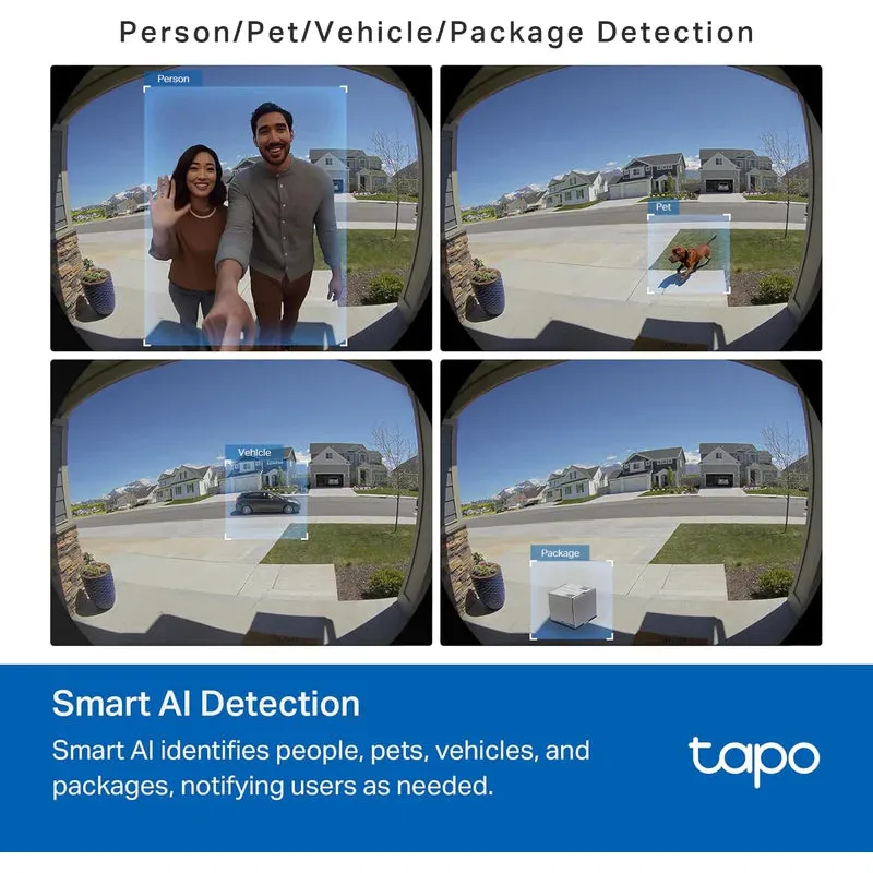 Tapo 2K Wired & Battery Video Doorbell | TAPO D235 - Image 8