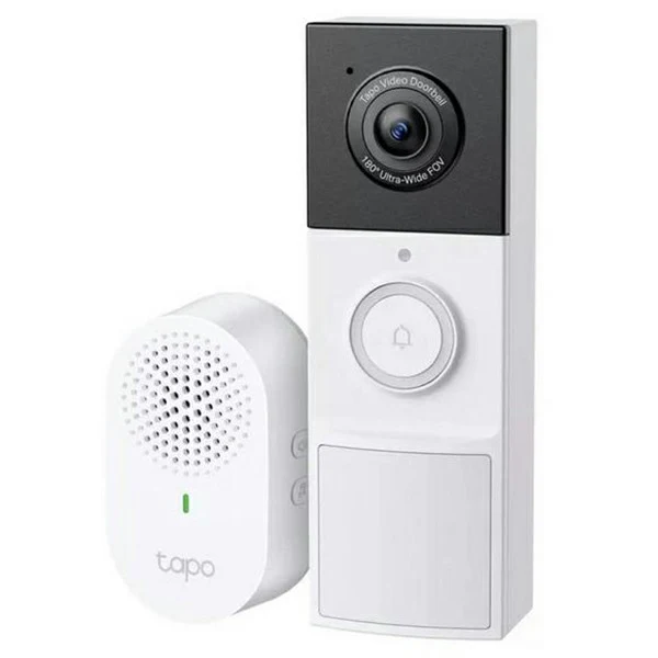 Tapo 2K Wireless Video Doorbell Camera with Chime - White | Tapo D210