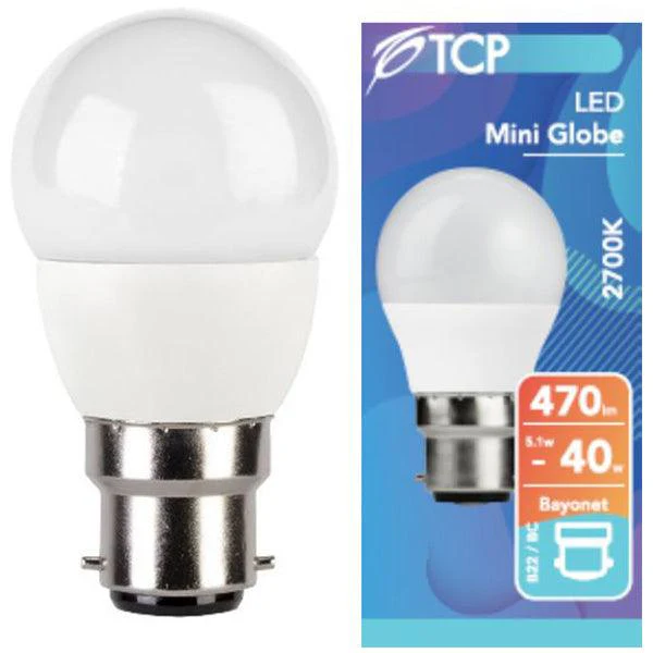 TCP 40W B22 LED Mini Bulb - White | TCPBL-12
