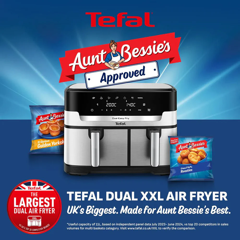 Tefal Easy Fry Dual XXL 11L Air Fryer - Stainless Steel | EY942DG1 - Image 9