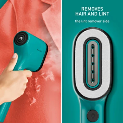 Tefal Pure POP 1300W Handheld Garment Steamer - Teal Green | DT2024GO - Image 5