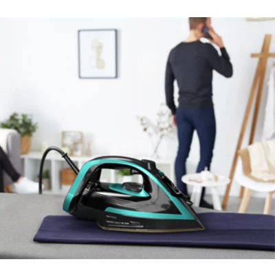 Tefal Puregliss Auto Shut-Off 3000W Steam Iron - Black & Blue | FV8066GO - Image 7
