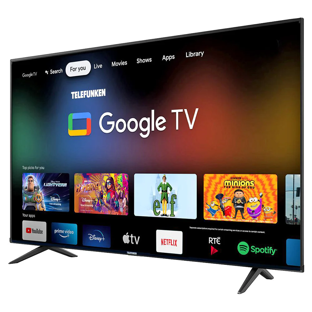 Telefunken N18 43" UHD Smart TV - Black | N18-TF-GL4330 - Image 3