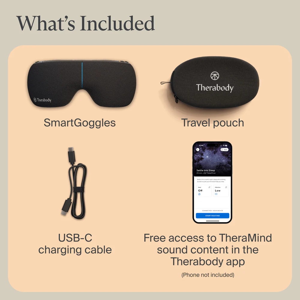 Therabody 2nd Gen SmartGoggles Eye Massagers - Black | SG0004133-3A10 - Image 14
