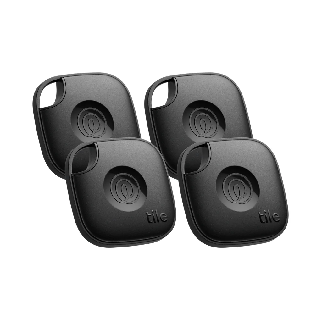 Tile Life360 Mate Bluetooth Tracker Pack of 4 - Black | 89-RE-60014