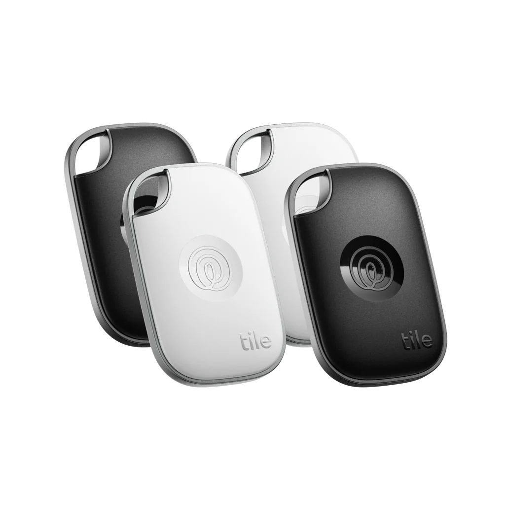Tile Life360 Pro Bluetooth Tracker Pack of 4 - Black & White | 89-RE-61124