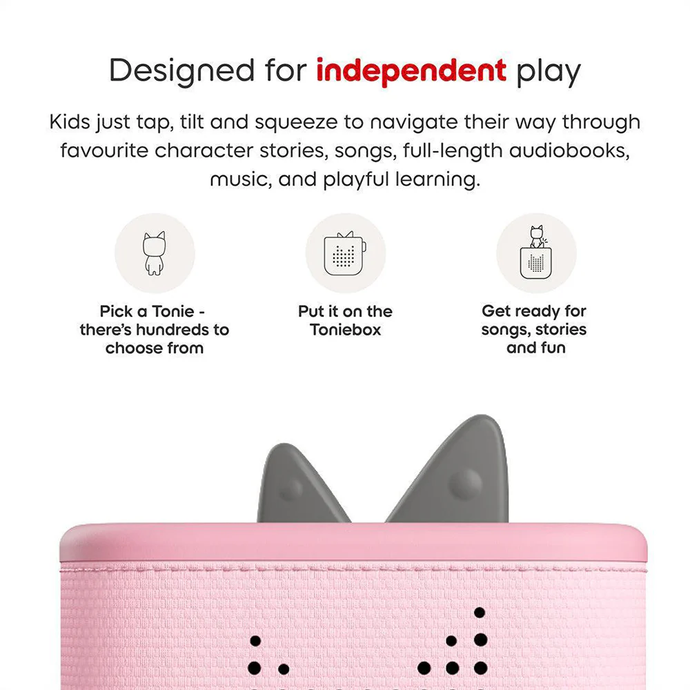 Tonies Toniebox 2 Starter Set with Creative Tonie Rubie - Cloud Pink | 11002433 - Image 3