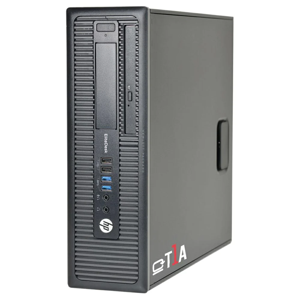 Total ReThink Refurbished HP EliteDesk 800 G1 Intel Core i5 8GB/240GB Desktop CPU - Black | T1A-HPED800-MU-T017