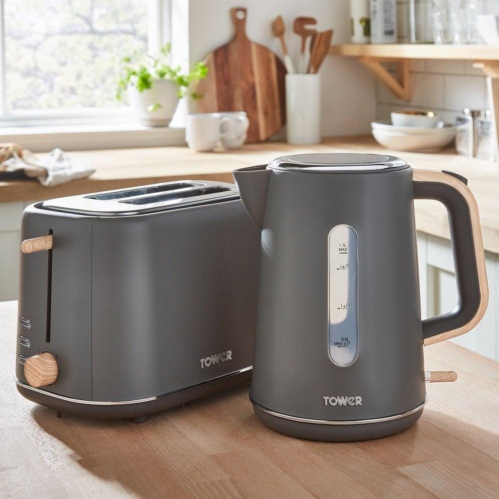 Tower 1.7L Scandi Rapid Boil Kettle - Grey | T10037G - Image 3
