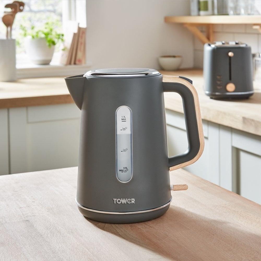 Tower 1.7L Scandi Rapid Boil Kettle - Grey | T10037G - Image 7