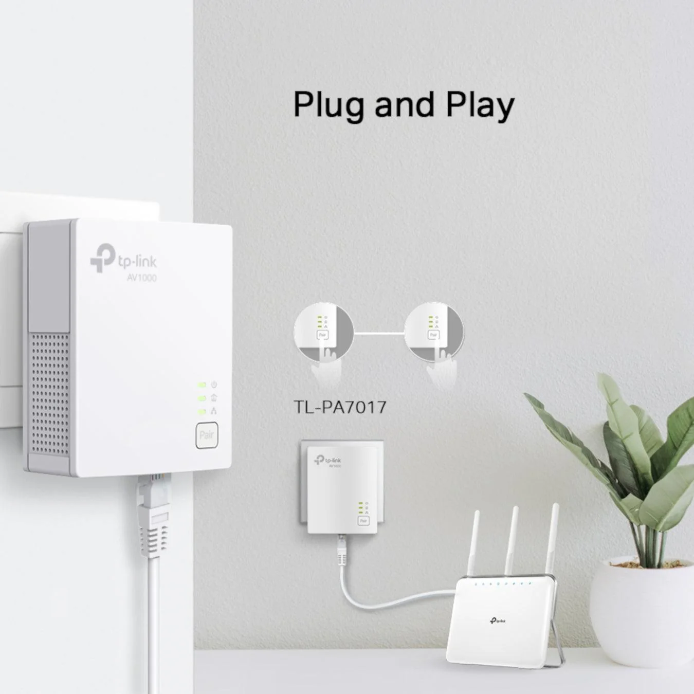 TP-Link AV1000 Gigabit Powerline Starter Kit - White | TL-PA7017 KIT - Image 8
