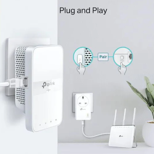TP Link AV1000 Powerline AC Wi-Fi Kit - White | TL-WPA7617 - Image 5