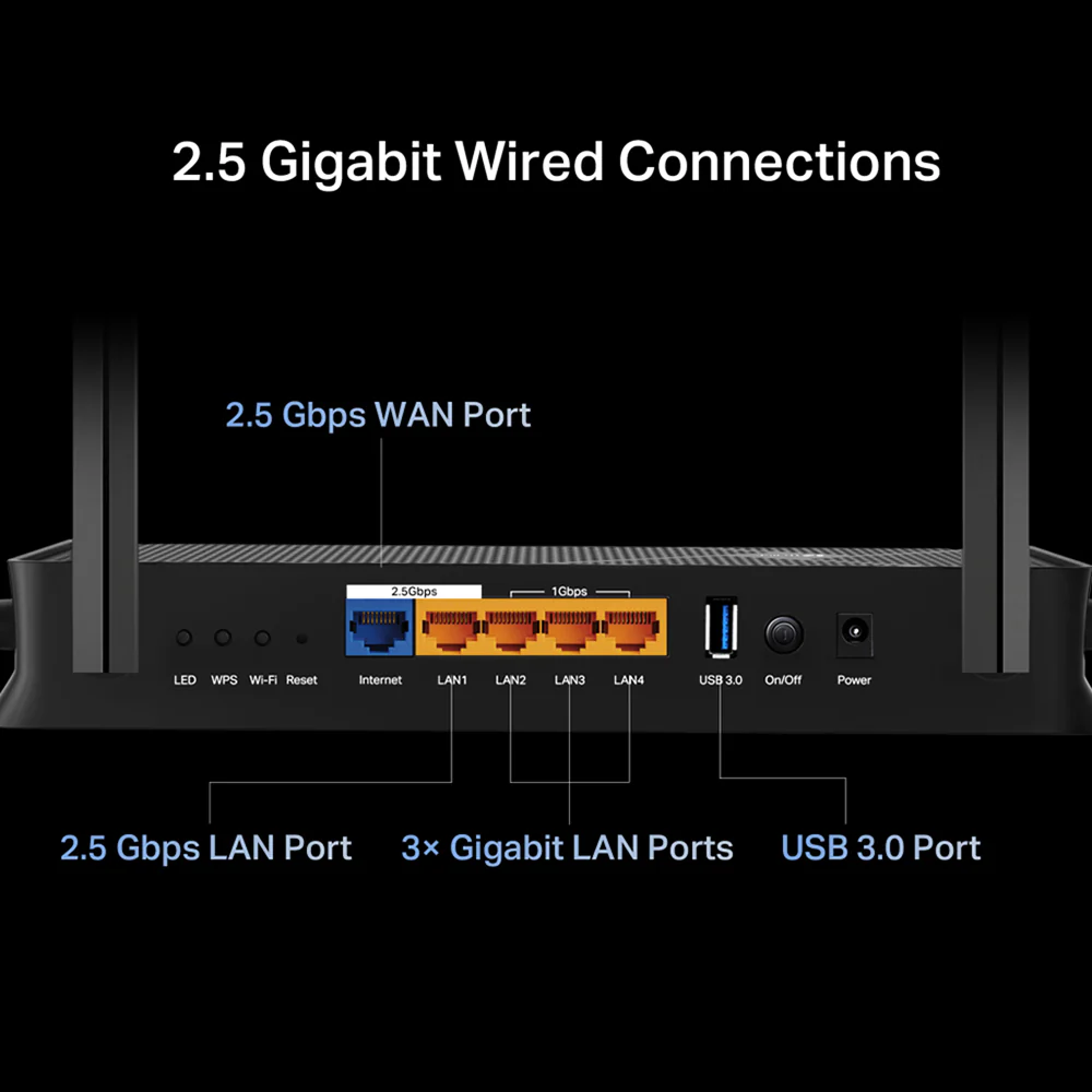 TP Link BE3600 Dual Band Wi-Fi 7 Router - Black | ARCHER BE230 - Image 4
