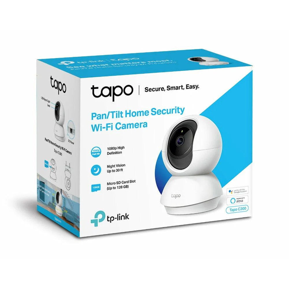 TP-Link Pan/Tilt Home Security Wi-Fi Camera - White | TAPOC200 - Image 3