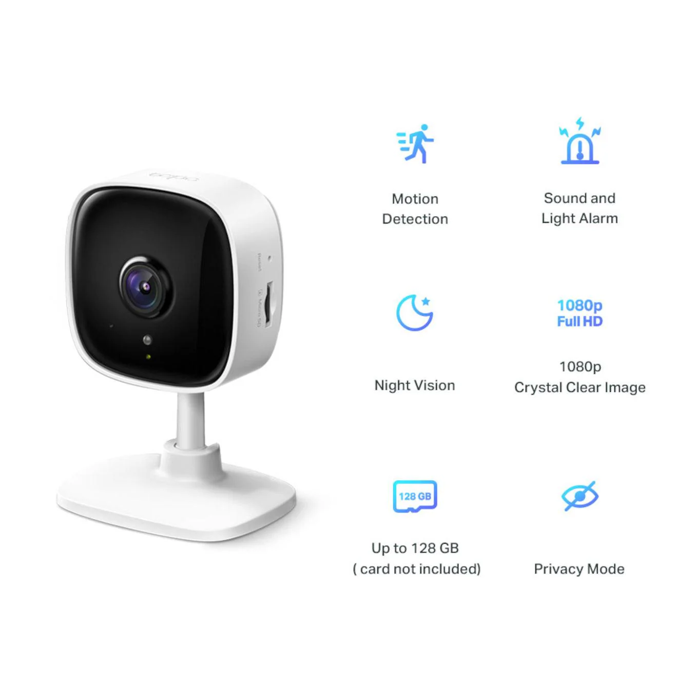 TP-Link Tapo C100 Home Security Wi-Fi Camera - White | TAPOC100 - Image 4