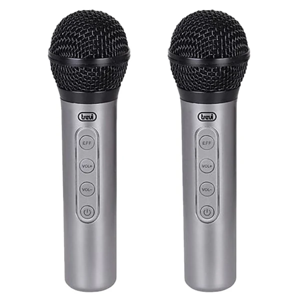 Trevi Draadloze EM415 2.4GHz Wireless Microphone Set - Grey | 039718