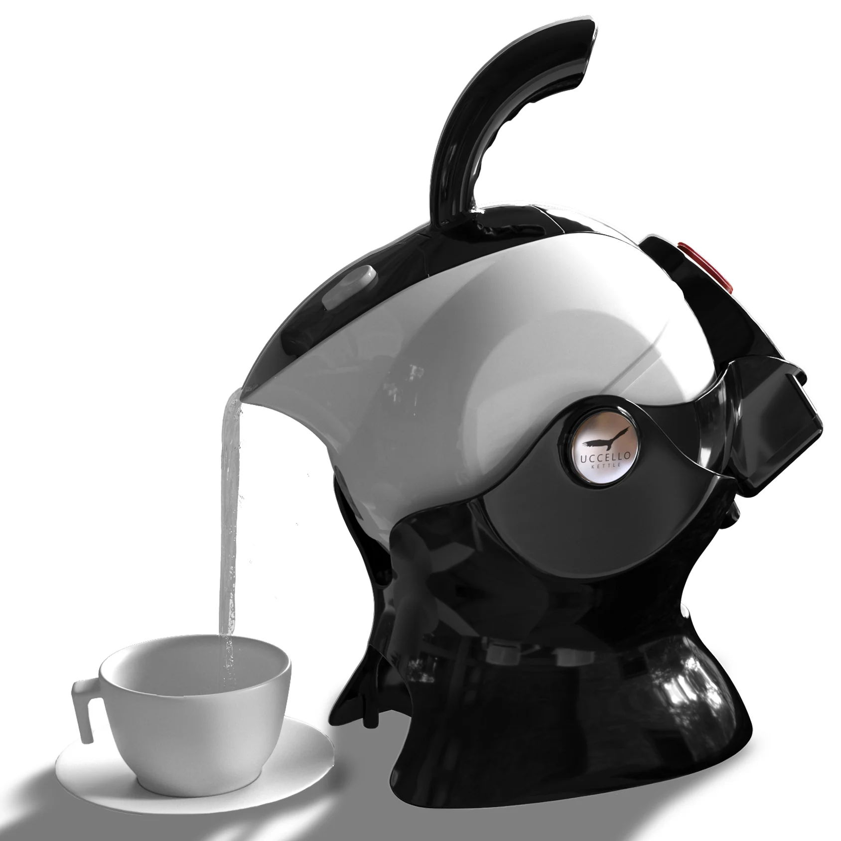 Uccello Tilt-To-Pour Kettle 1.5L Ð Black & White | UCELLO1 - Image 4