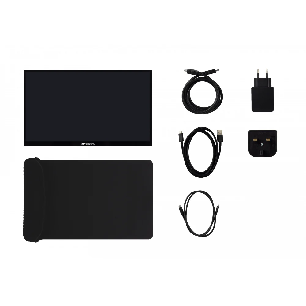 Verbatim 15.6" Full HD Portable Touchscreen Monitor - Black | 114-49592 - Image 5