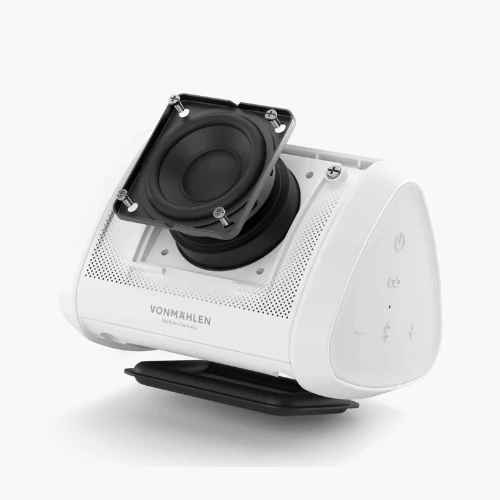 Vonmaehlen Air Beats Mini Portable Speaker - White | ABM00002 - Image 3