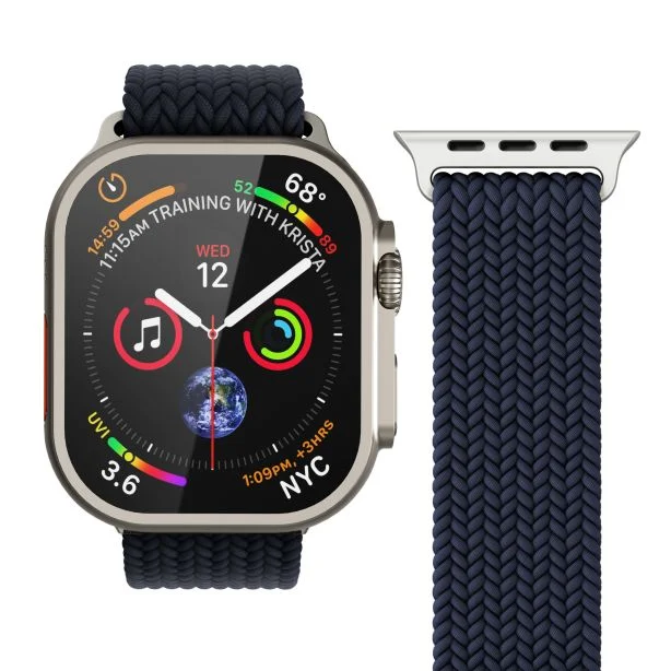 VonmÀhlen Watch Strap 42 / 41 / 40 / 38mm | Woven Loop | One Size - Navy | AWS00153 - Image 3