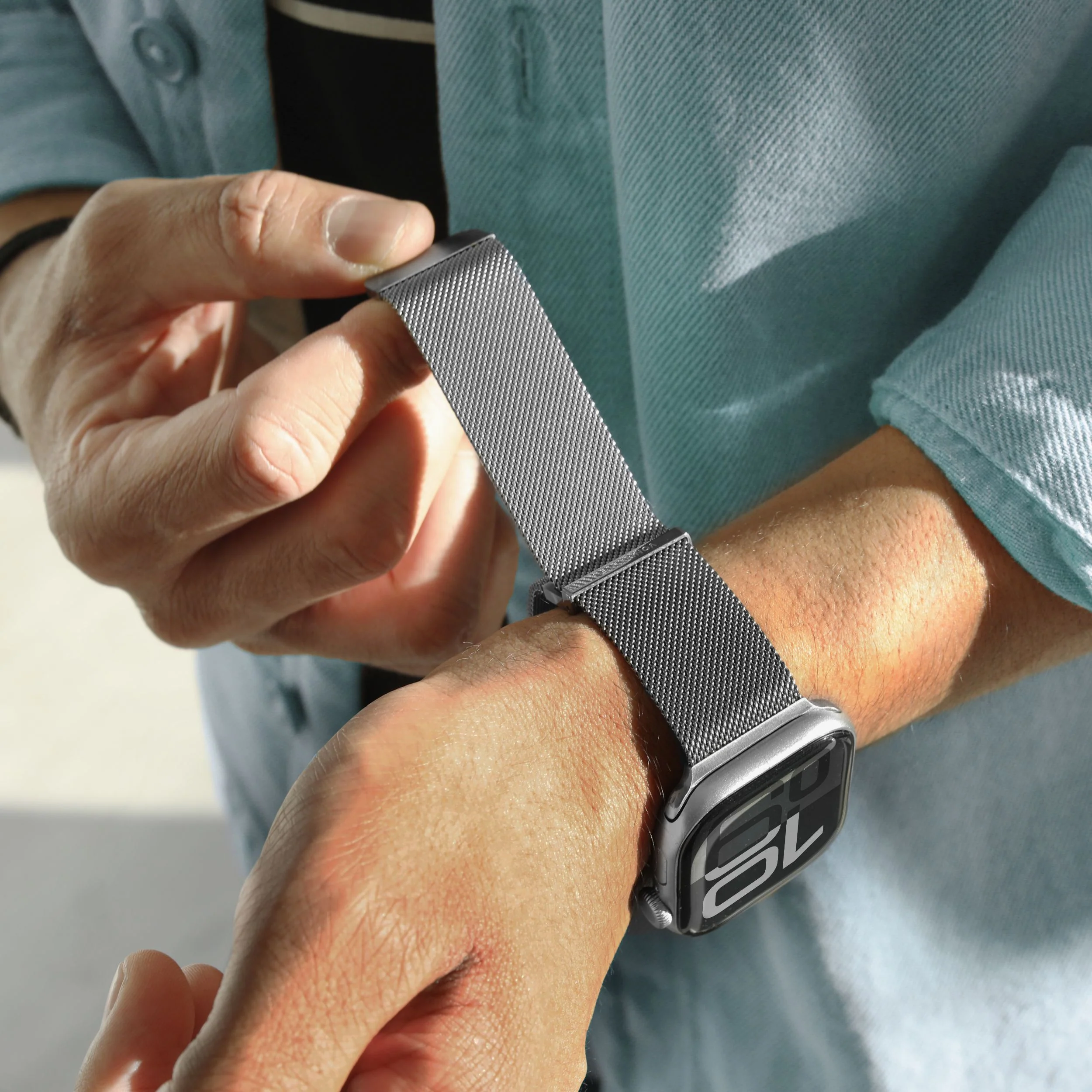 VonmÀhlen Watch Strap 49 / 46 / 45 / 44 / 42mm Milanese Loop 2 - Silver | AWS00124 - Image 2
