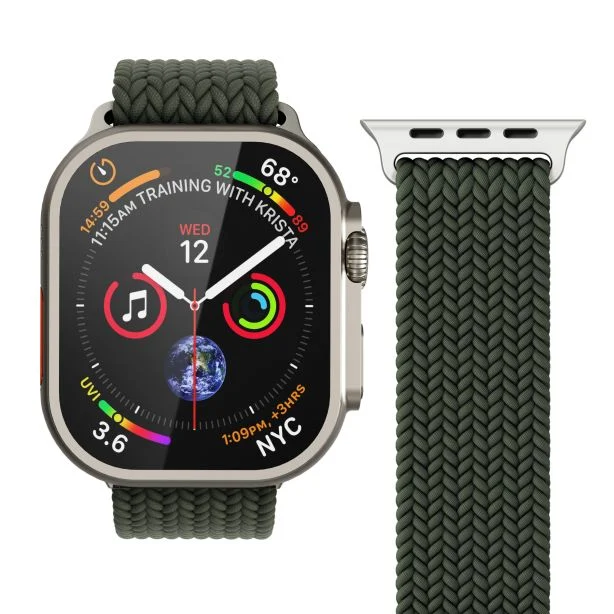 VonmÀhlen Watch Strap 49 / 46 / 45 / 44 / 42mm | Woven Loop | One Size - Olive |AWS00156 - Image 3