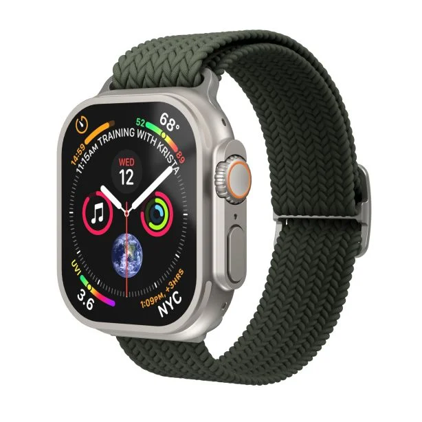 VonmÀhlen Watch Strap 49 / 46 / 45 / 44 / 42mm | Woven Loop | One Size - Olive |AWS00156 - Image 4