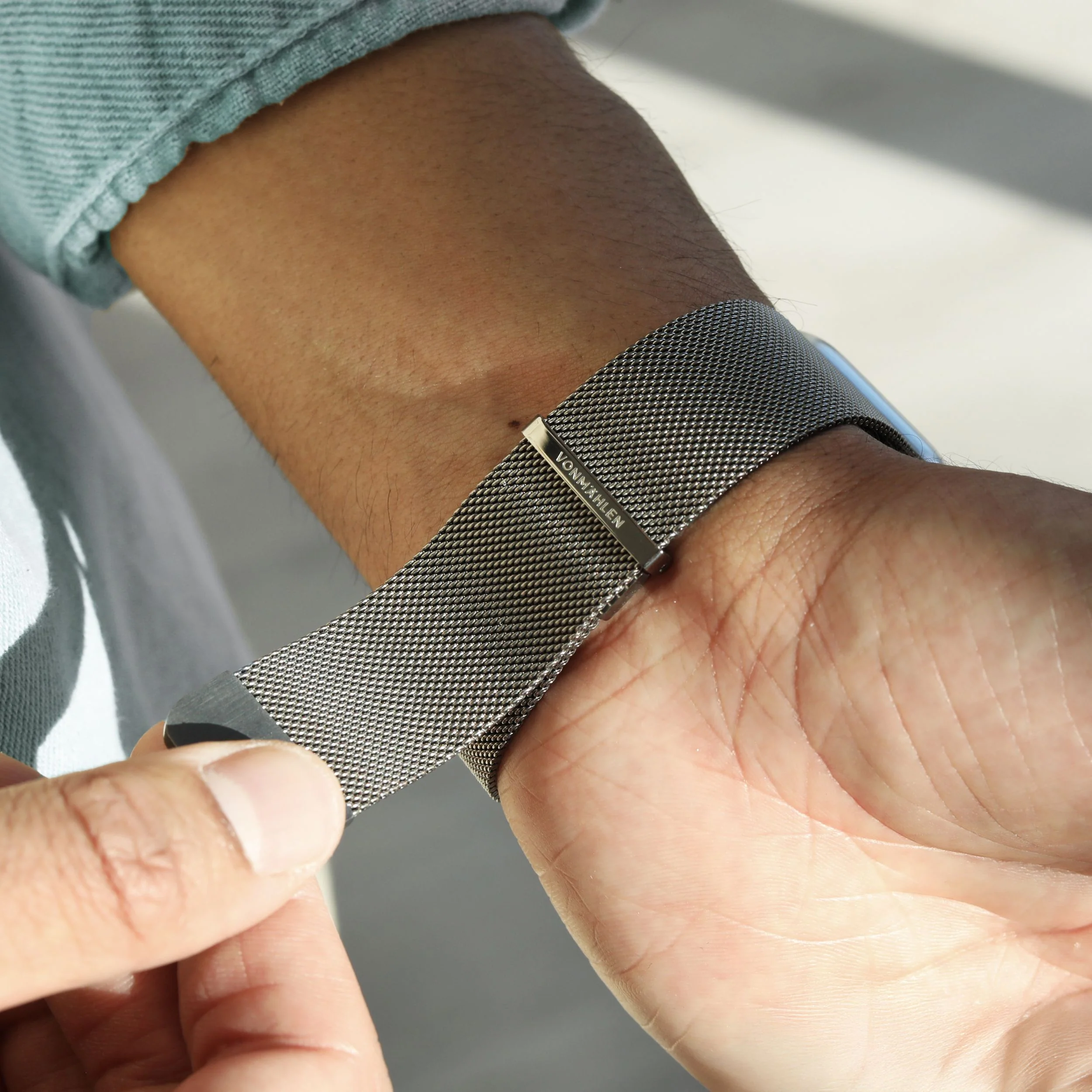 VonmÀhlen Watch Strap Milanese Loop 2 38 | 40 | 41mm One Size - Silver |AWS00123 - Image 2